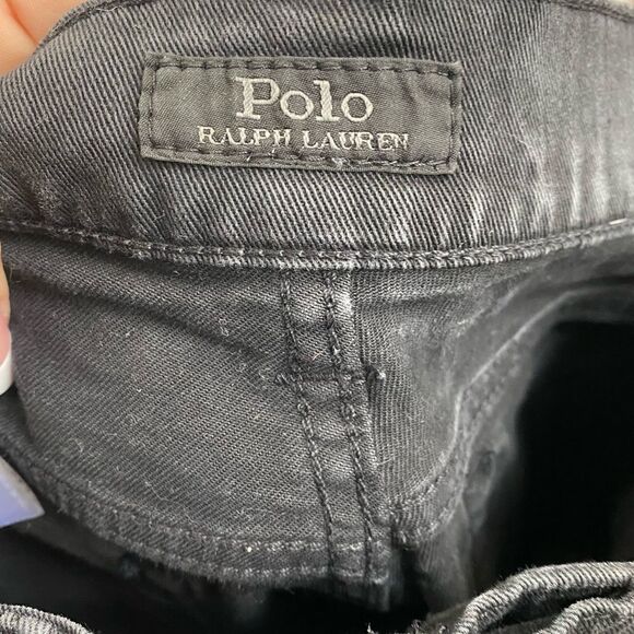 Polo Ralph Lauren Womens Jeans The Tompkins Black Coated SKINNY - Picture 11 of 12
